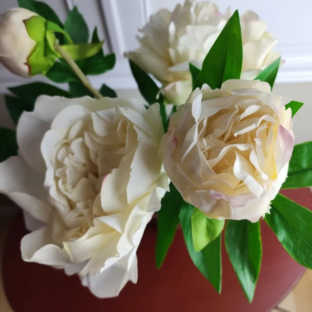 Artificial Faux Soft Touch Flower Plant in Pot Indoor Home Decoration